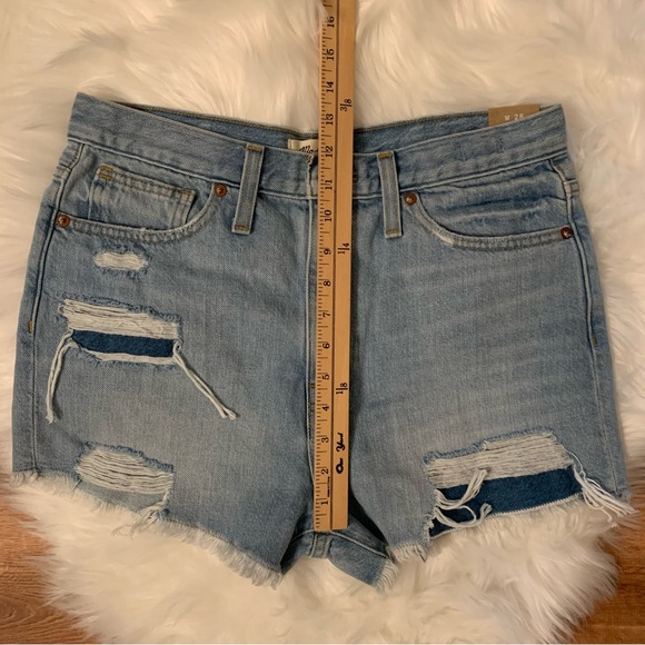 Madewell NWT The MomJean Short Destructed Edition Sz 28 - Picture 10 of 15